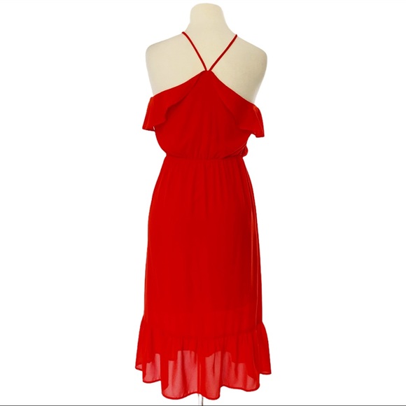 Monteau ruffle halter dress size S - Picture 4 of 5